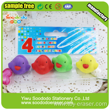 fancy cute little duck eraser use for promotional gift